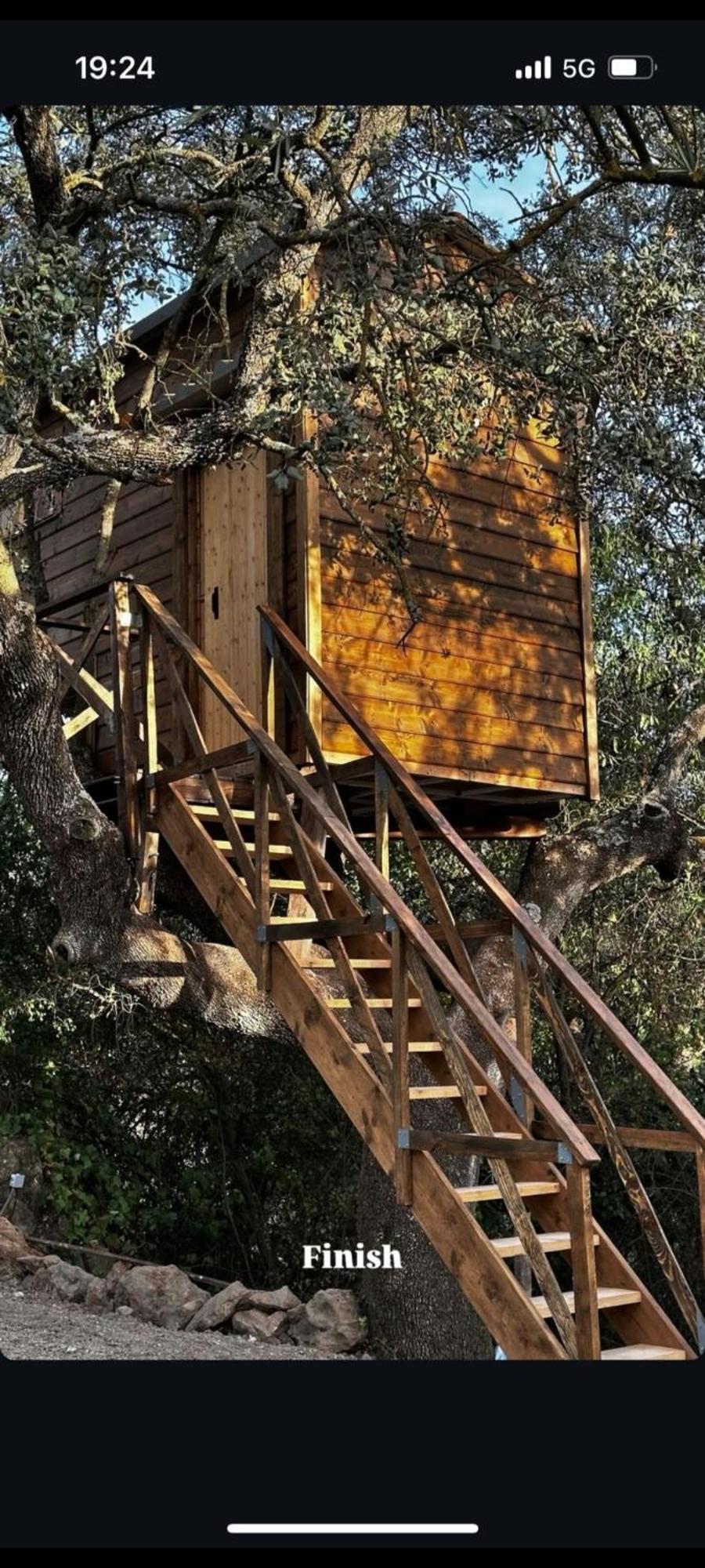 Cabana Del Arbol Lavagarural Villanueva del Rosario Esterno foto